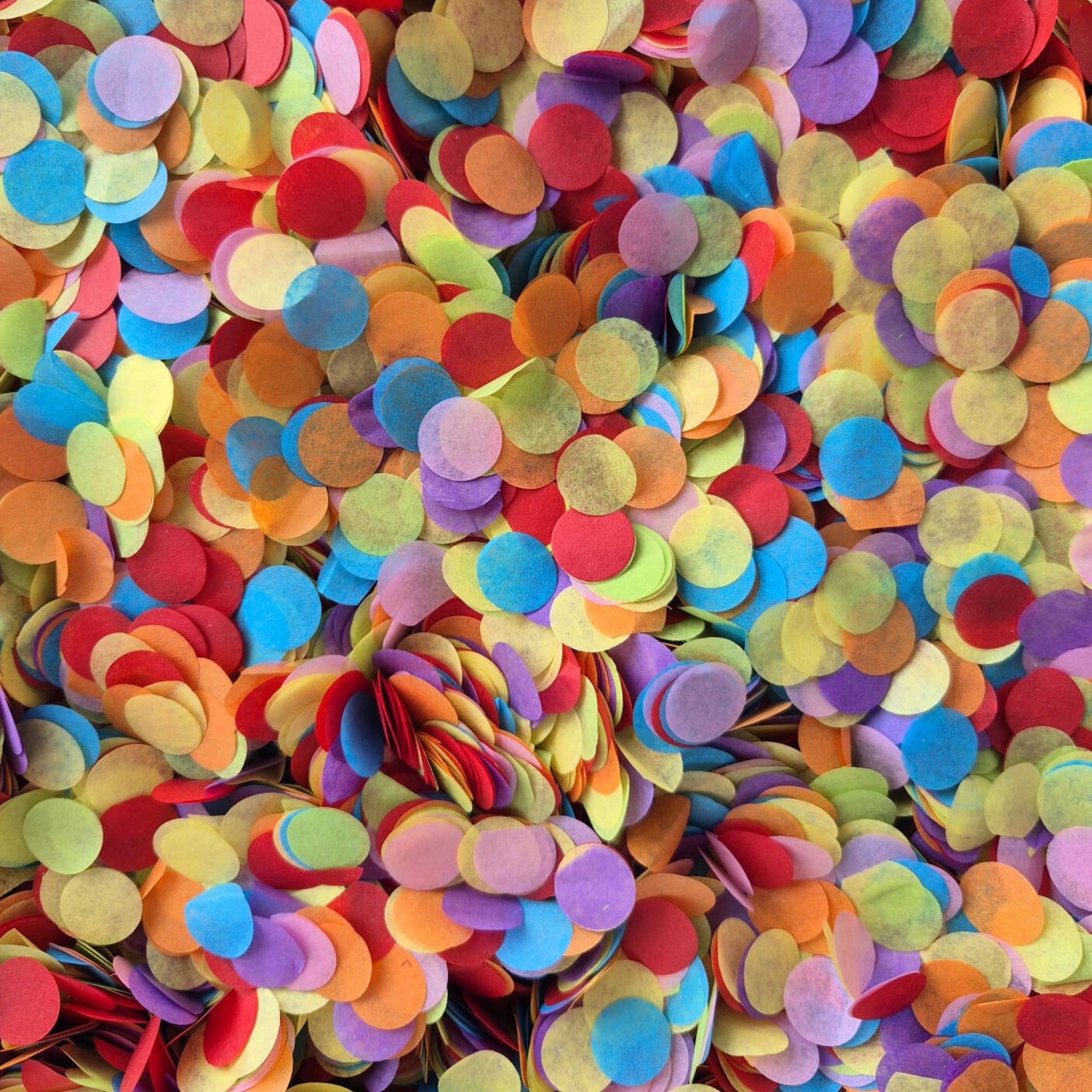 Biodegradable Paper Confetti - 1.5cm Circles Classic Party mix