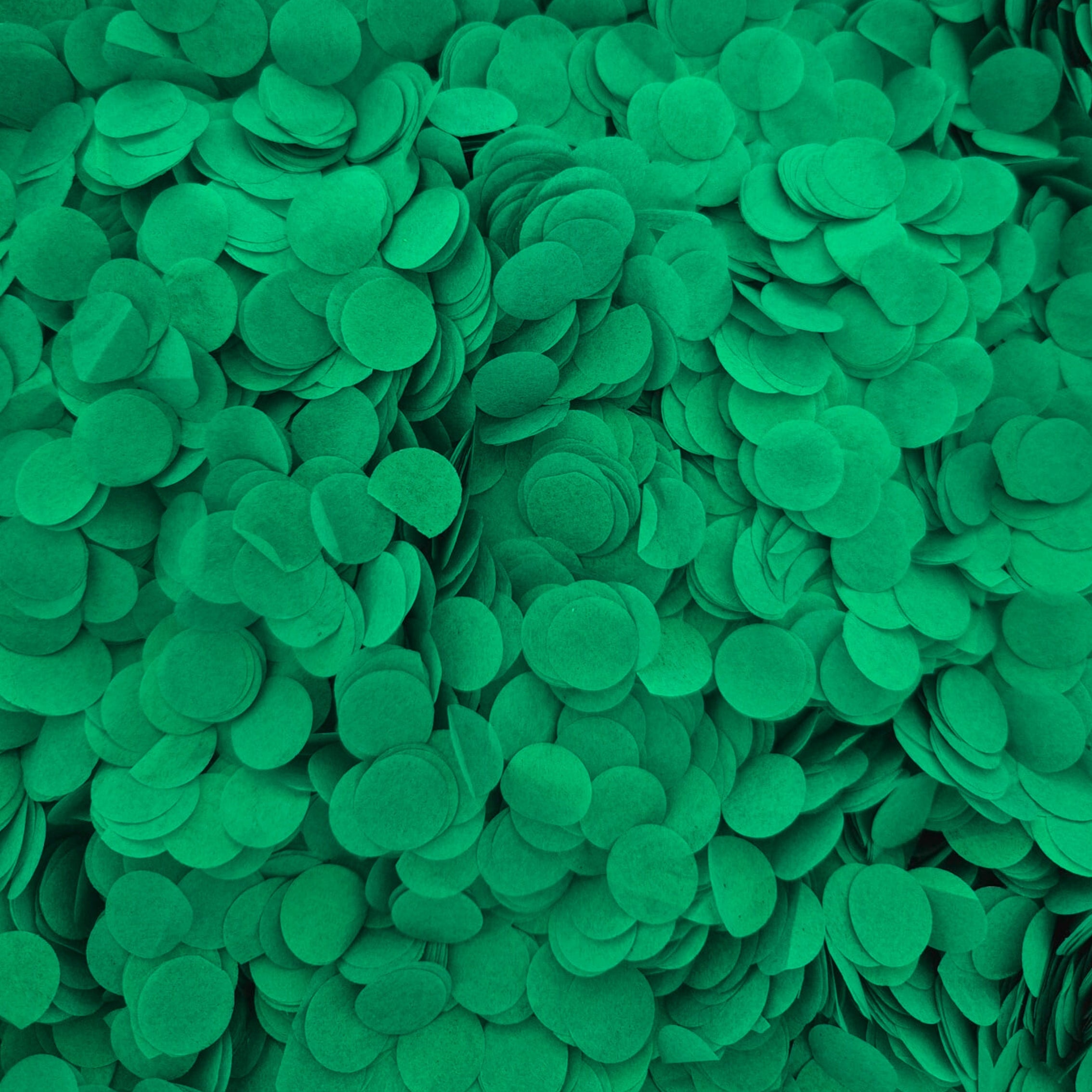 Biodegradable Paper Confetti - 1.5cm Circles - Green