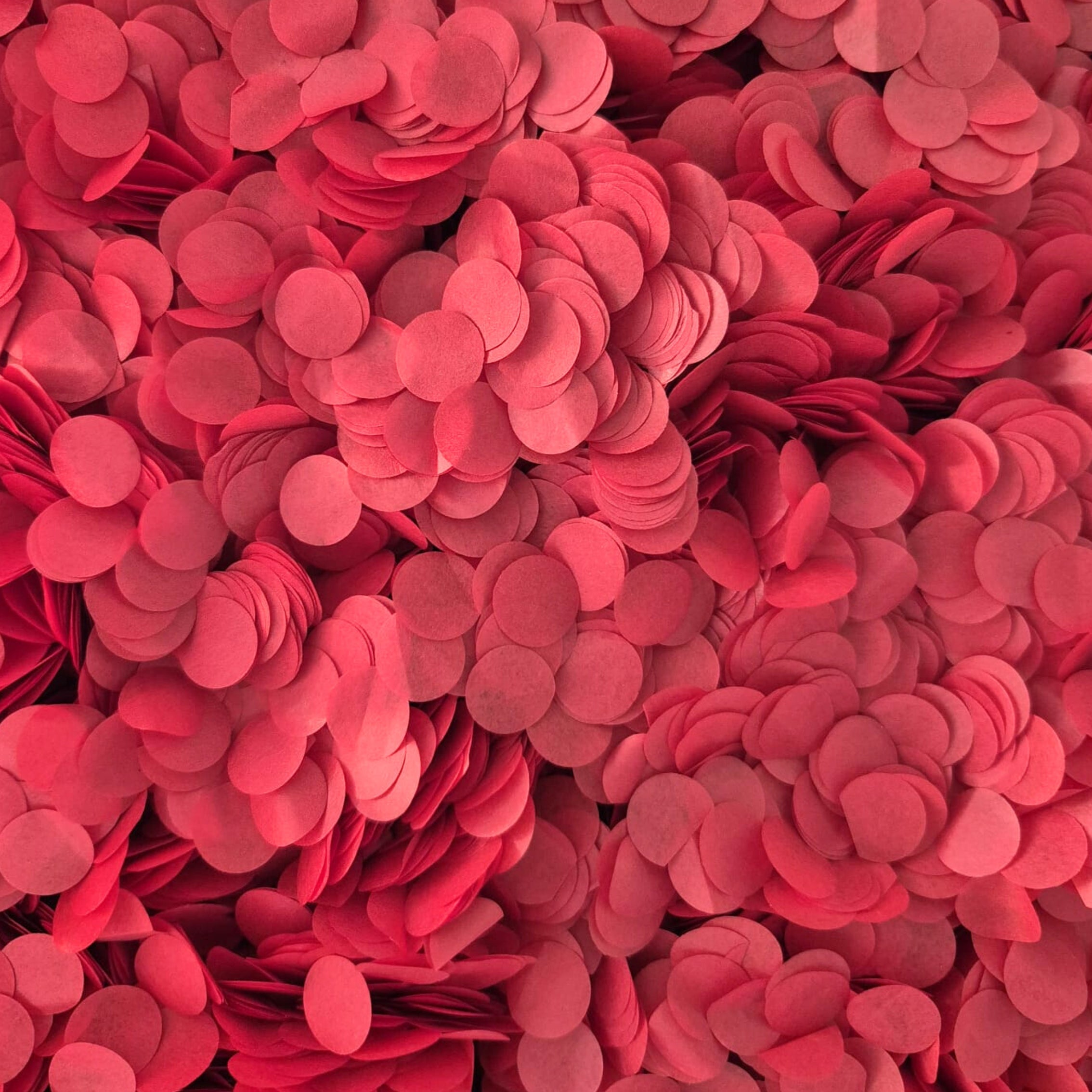Biodegradable Paper Confetti - 1.5cm Circles - Red