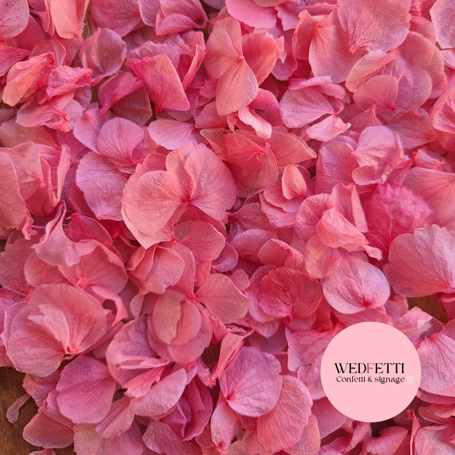 Hydrangea Petals - medium pink
