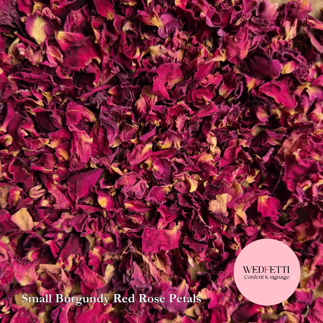 Burgundy Red Rose Petals - small