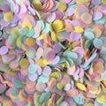 Biodegradable Paper Confetti - 1.5cm Circles - pastel party mix